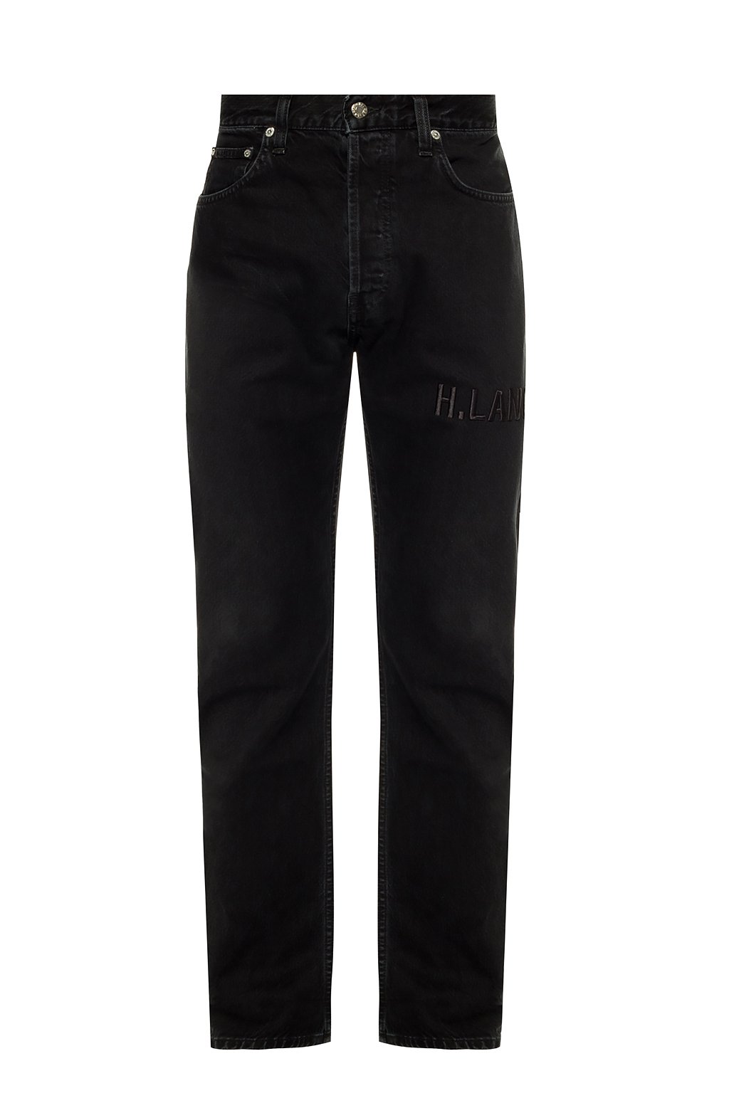 Black Logo-embroidered jeans Helmut Lang - Vitkac Canada